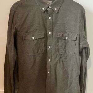 Everlane Men's Casual Button-Down Shirt - Dark Olive